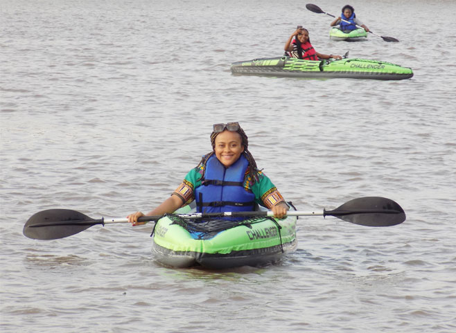 single inflatable kayak