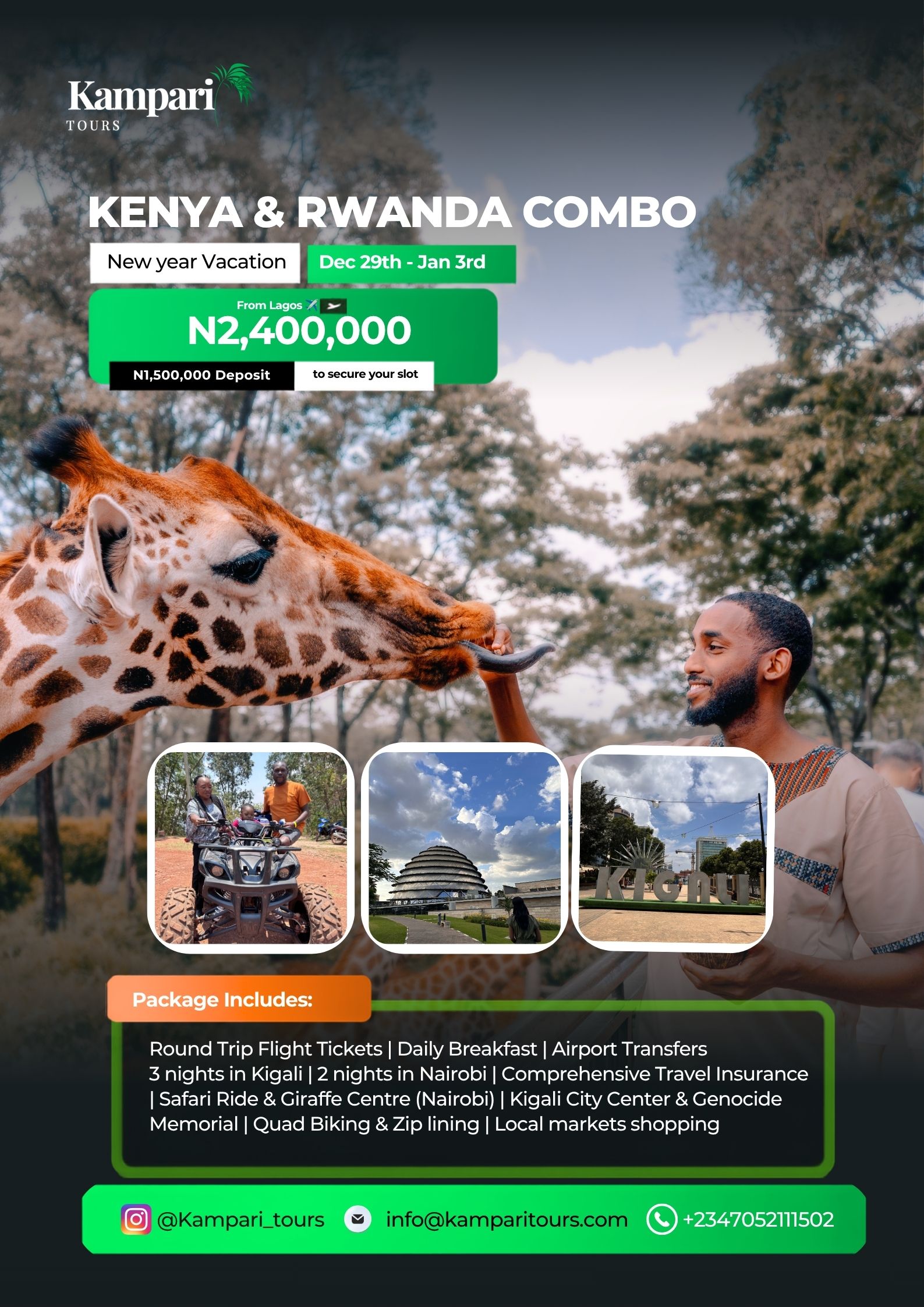 Kenya & Rwanda tour package