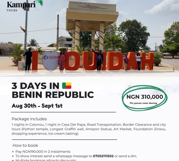 cheapest trip to benin republic from Lagos