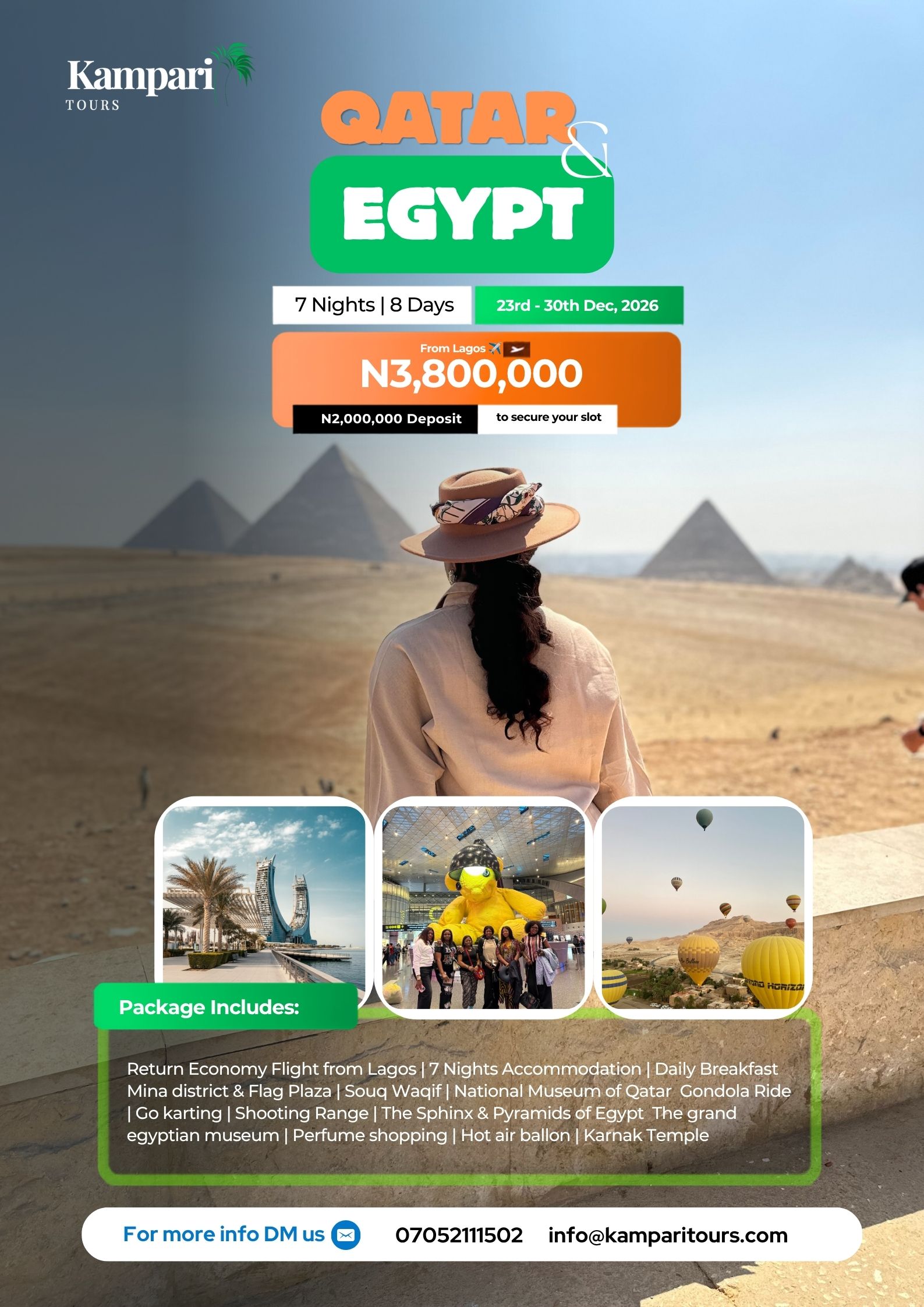 Qatar and Egypt tour package