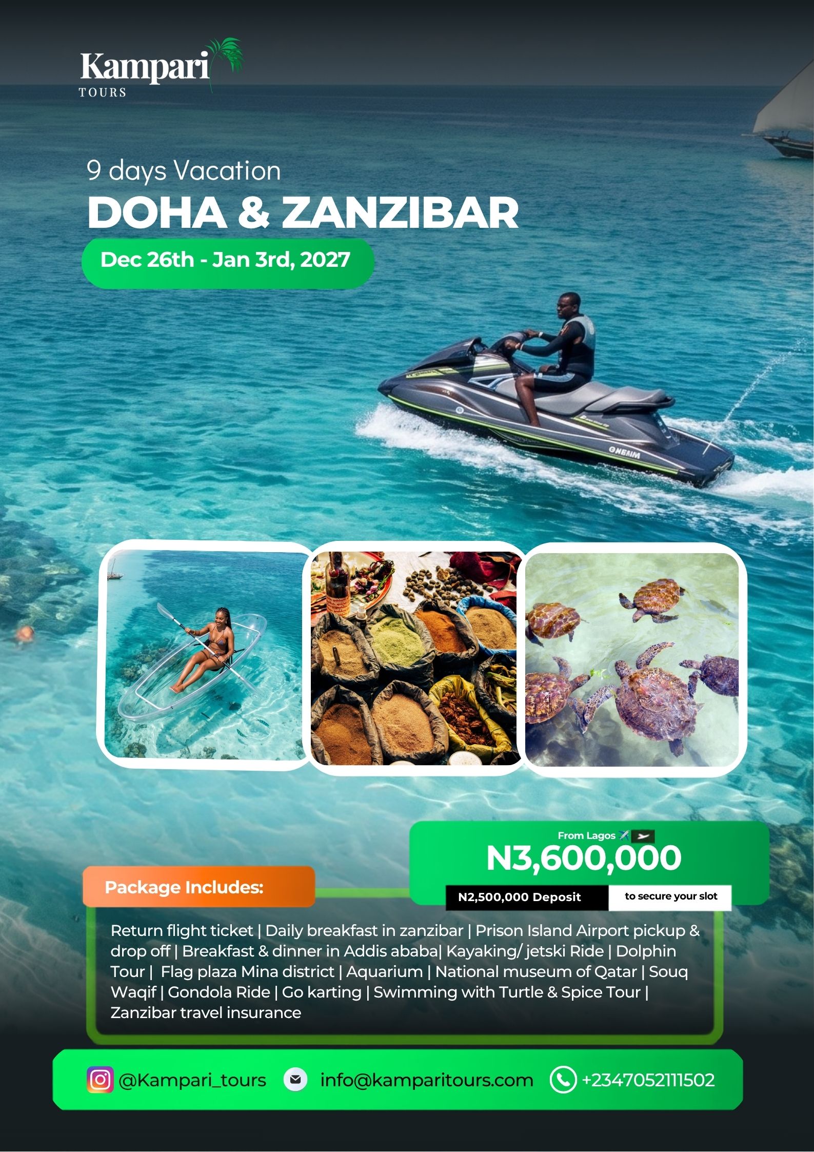 Doha and Zanzibar