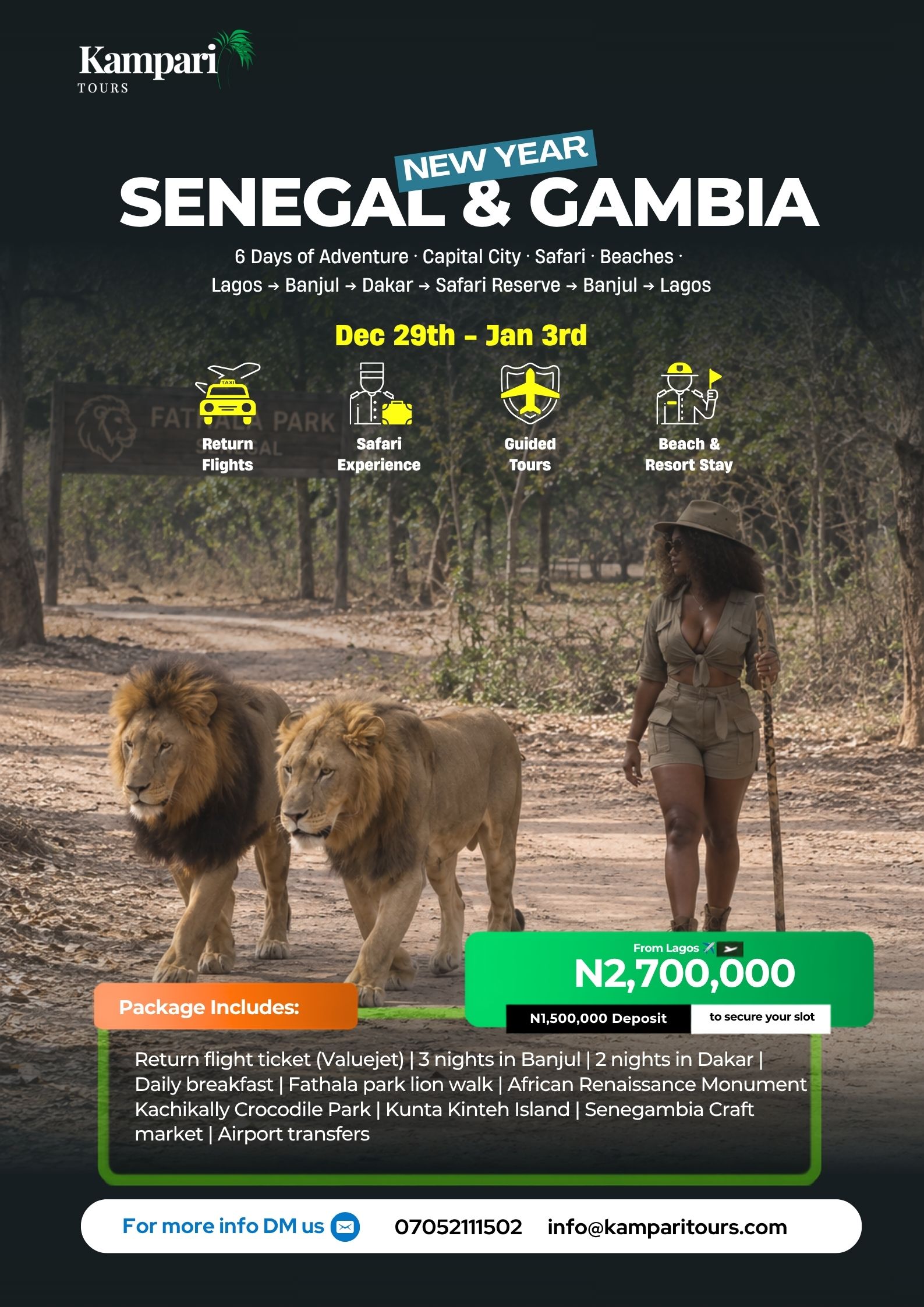 Senegal & Gambia trip combo