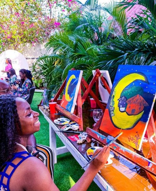 sip and paint in lagos